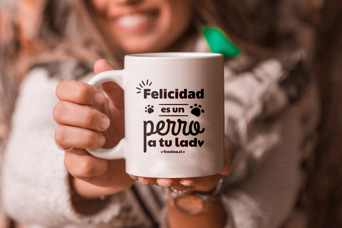 Tazón "Felicidad es un perro a tu lado"