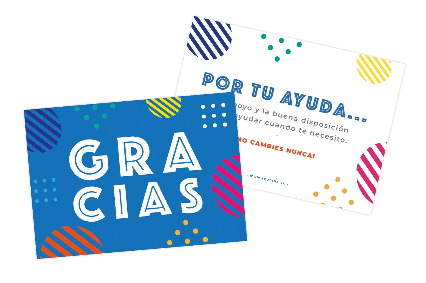Tarjeta Gracias Azul