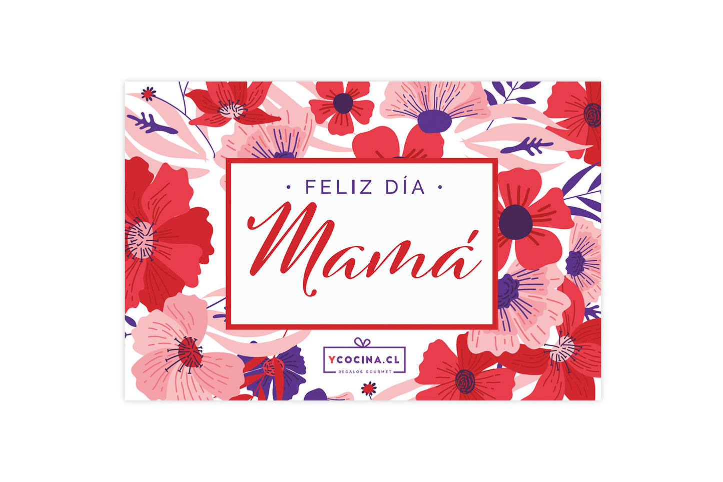 Tarjeta Feliz Día Mamá Flores