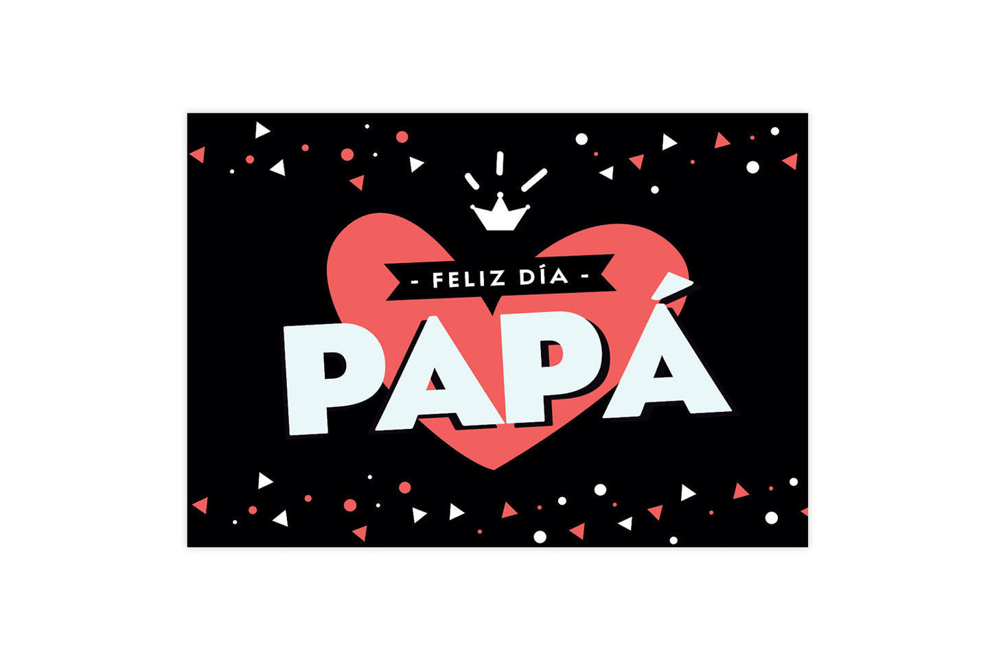 Tarjeta Feliz día Papá Corazón
