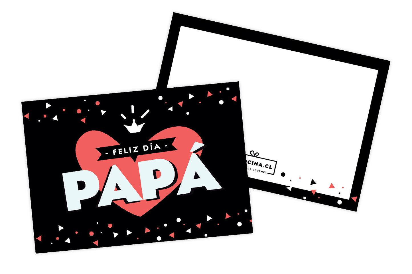 Tarjeta Feliz día Papá Corazón