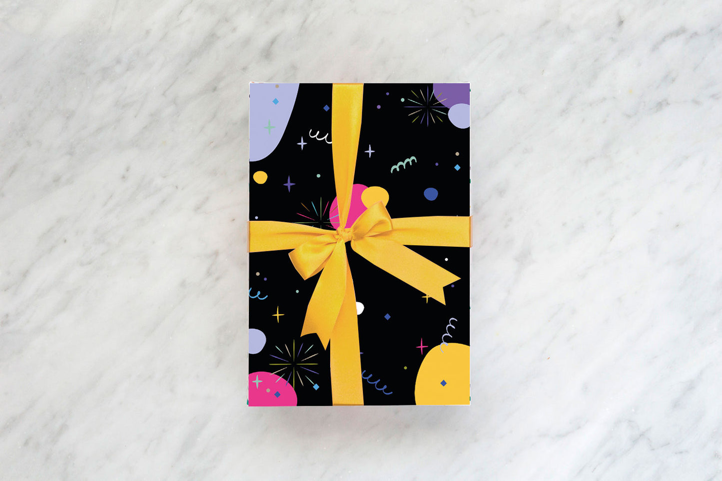 Caja de Cartulina Celebración Negra