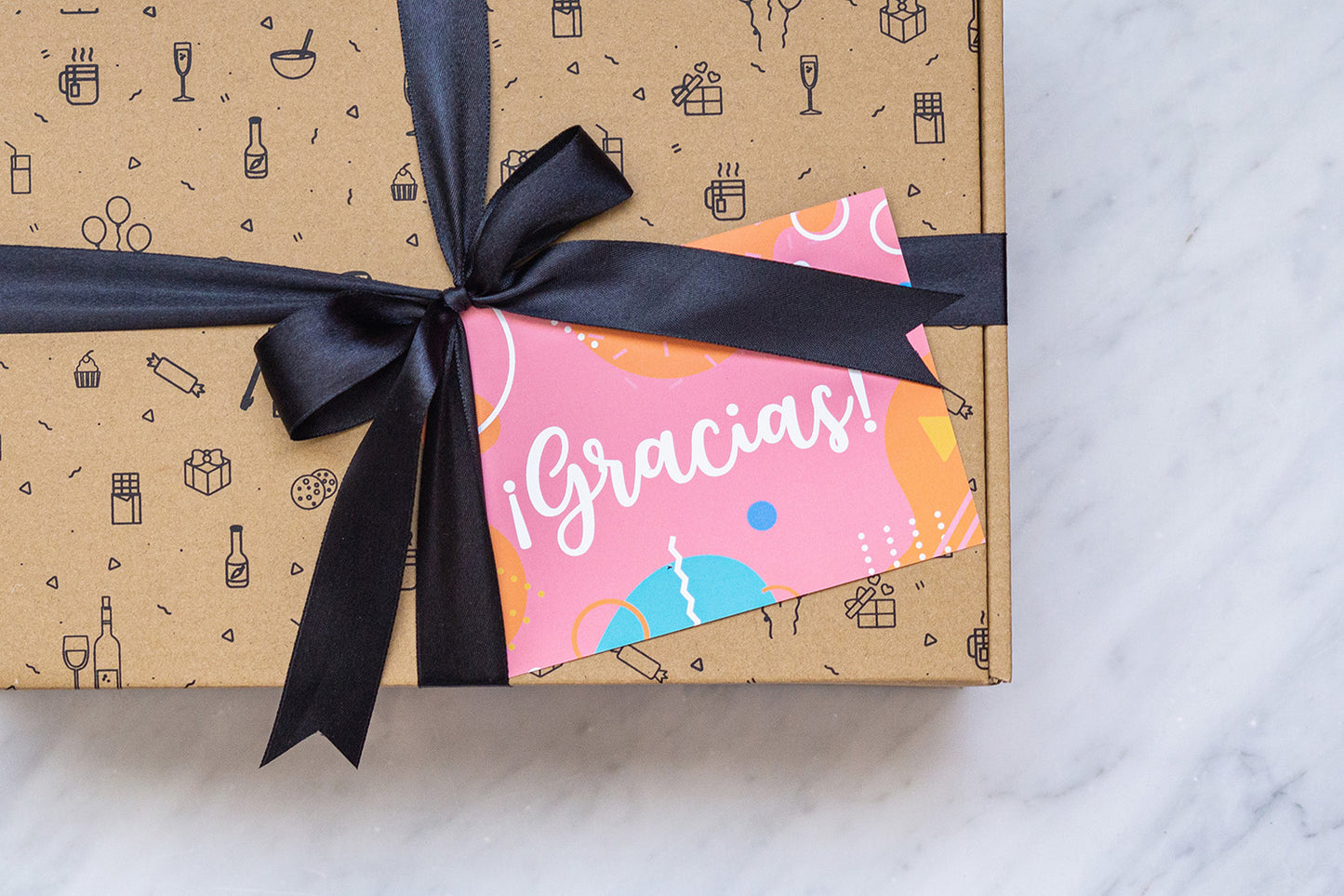 Tarjeta Gracias Rosa