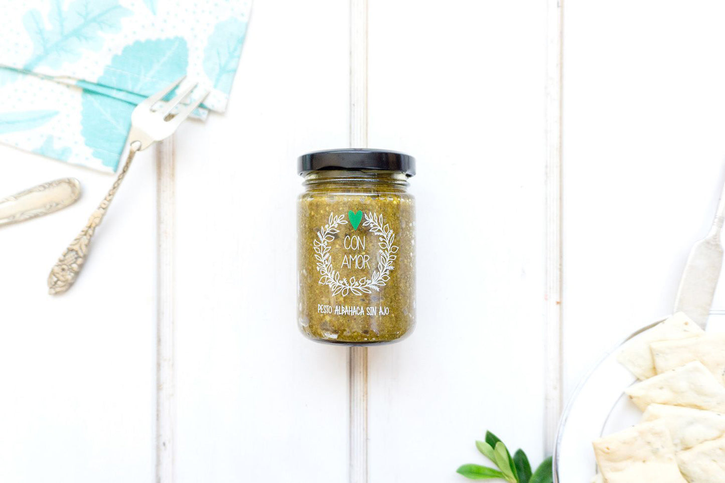 Pesto de Albahaca Sin Ajo