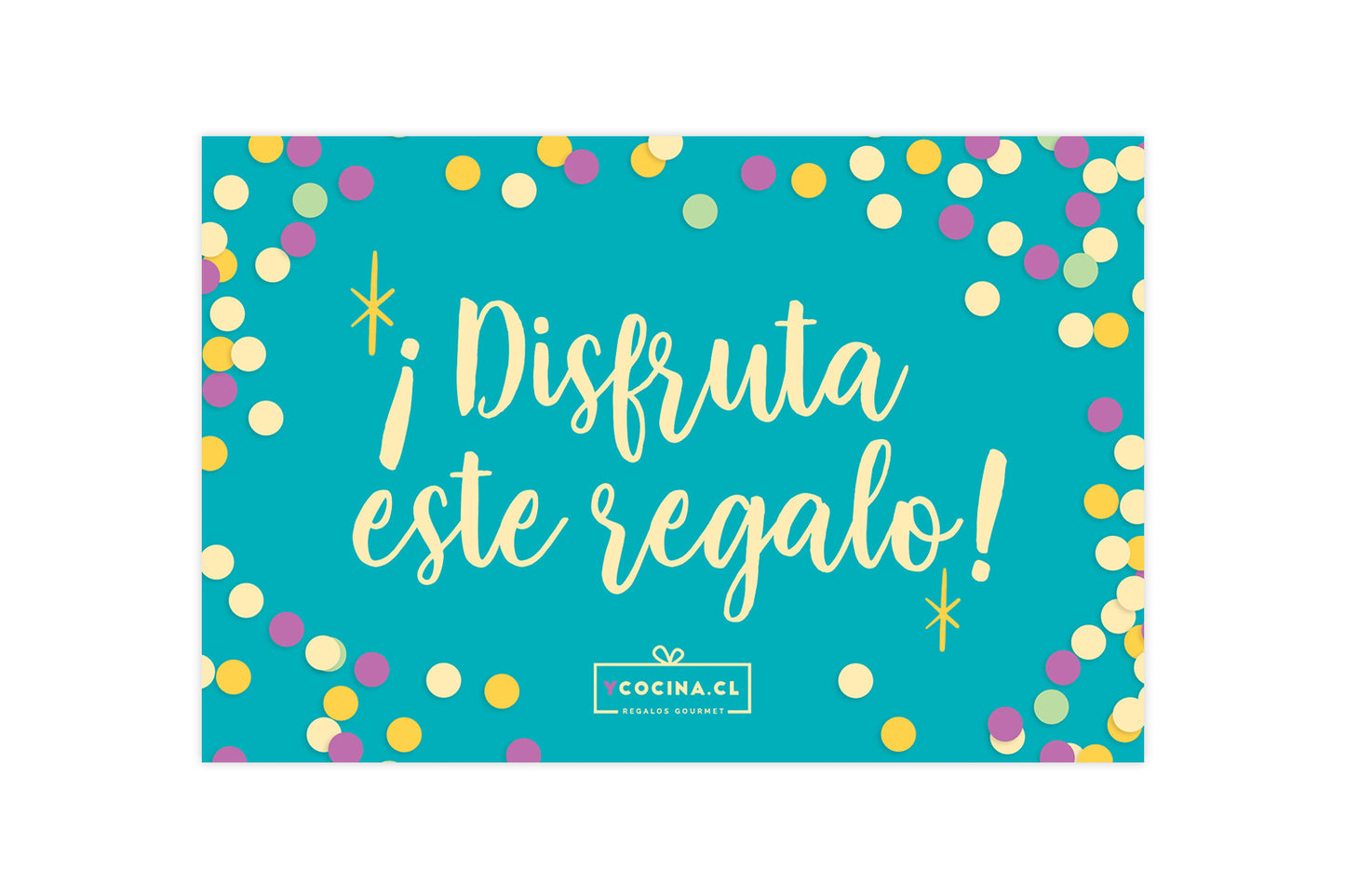 Tarjeta Disfruta este regalo