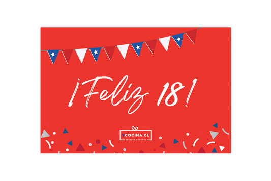 Tarjeta ¡Feliz 18!