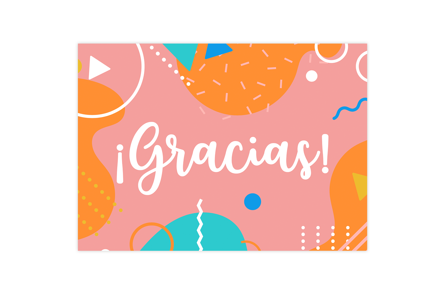 Tarjeta Gracias Rosa – Ycocina.cl