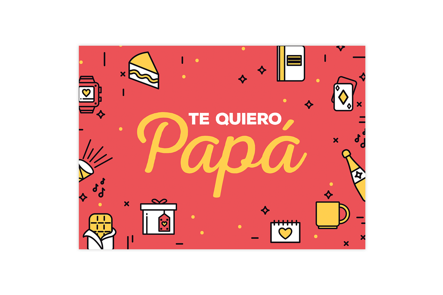 Tarjeta Te Quiero Papá
