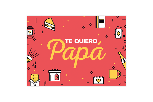 Tarjeta Te Quiero Papá