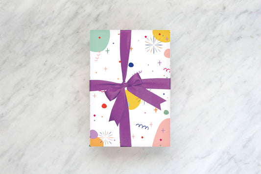 Caja de Cartulina Celebración Blanca