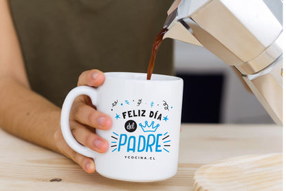 Tazón "Feliz Día Papá" Celeste